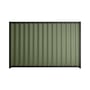 Good Neighbour® Wavelok® 1200mm High Fence Panel Sheet: Mist Green Post/Track: Gun Metal Grey