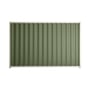 Good Neighbour® Wavelok® 1200mm High Fence Panel Sheet: Mist Green Post/Track: Off White