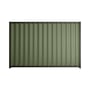 Good Neighbour® Wavelok® 1200mm High Fence Panel Sheet: Mist Green Post/Track: Slate Grey