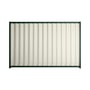 Good Neighbour® Wavelok® 1200mm High Fence Panel Sheet: Off White Post/Track: Caulfield Green