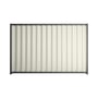 Good Neighbour® Wavelok® 1200mm High Fence Panel Sheet: Off White Post/Track: Granite