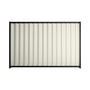 Good Neighbour® Wavelok® 1200mm High Fence Panel Sheet: Off White Post/Track: Gun Metal Grey