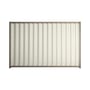 Good Neighbour® Wavelok® 1200mm High Fence Panel Sheet: Off White Post/Track: Marsh