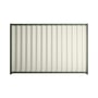 Good Neighbour® Wavelok® 1200mm High Fence Panel Sheet: Off White Post/Track: Rivergum