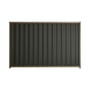 Good Neighbour® Wavelok® 1200mm High Fence Panel Sheet: Slate Grey Post/Track: Beige