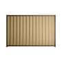 Good Neighbour® Wavelok® 1200mm High Fence Panel Sheet: Wheat Post/Track: Banyan Brown
