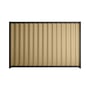 Good Neighbour® Wavelok® 1200mm High Fence Panel Sheet: Wheat Post/Track: Gun Metal Grey