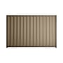 Good Neighbour® Wavelok® 1500mm High Fence Panel Sheet: Beige Post/Track: Banyan Brown