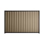 Good Neighbour® Wavelok® 1500mm High Fence Panel Sheet: Beige Post/Track: Gun Metal Grey