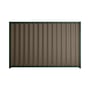 Good Neighbour® Wavelok® 1500mm High Fence Panel Sheet: Banyan Brown Post/Track: Caulfield Green