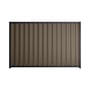 Good Neighbour® Wavelok® 1500mm High Fence Panel Sheet: Banyan Brown Post/Track: Dark Stone