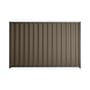 Good Neighbour® Wavelok® 1500mm High Fence Panel Sheet: Banyan Brown Post/Track: Granite