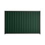 Good Neighbour® Wavelok® 1500mm High Fence Panel Sheet: Caulfield Green Post/Track: Slate Grey