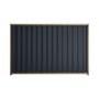 Good Neighbour® Wavelok® 1500mm High Fence Panel Sheet: Dark Stone Post/Track: Beige