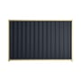 Good Neighbour® Wavelok® 1500mm High Fence Panel Sheet: Dark Stone Post/Track: Primrose