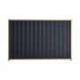 Good Neighbour® Wavelok® 1500mm High Fence Panel Sheet: Dark Stone Post/Track: Wheat