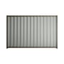 Good Neighbour® Wavelok® 1500mm High Fence Panel Sheet: Gull Grey Post/Track: Banyan Brown