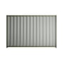 Good Neighbour® Wavelok® 1500mm High Fence Panel Sheet: Gull Grey Post/Track: Mist Green