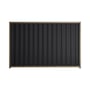 Good Neighbour® Wavelok® 1500mm High Fence Panel Sheet: Gun Metal Grey Post/Track: Beige