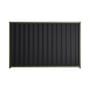 Good Neighbour® Wavelok® 1500mm High Fence Panel Sheet: Gun Metal Grey Post/Track: Mist Green