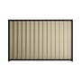Good Neighbour® Wavelok® 1500mm High Fence Panel Sheet: Merino Post/Track: Ebony
