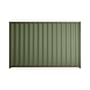 Good Neighbour® Wavelok® 1500mm High Fence Panel Sheet: Mist Green Post/Track: Banyan Brown