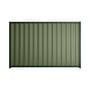 Good Neighbour® Wavelok® 1500mm High Fence Panel Sheet: Mist Green Post/Track: Caulfield Green