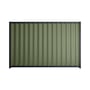 Good Neighbour® Wavelok® 1500mm High Fence Panel Sheet: Mist Green Post/Track: Dark Stone