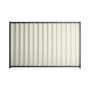 Good Neighbour® Wavelok® 1500mm High Fence Panel Sheet: Off White Post/Track: Granite