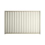 Good Neighbour® Wavelok® 1500mm High Fence Panel Sheet: Off White Post/Track: Merino