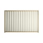 Good Neighbour® Wavelok® 1500mm High Fence Panel Sheet: Off White Post/Track: Wheat