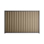 Good Neighbour® Wavelok® 1800mm High Fence Panel Sheet: Beige Post/Track: Granite