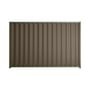 Good Neighbour® Wavelok® 1800mm High Fence Panel Sheet: Banyan Brown Post/Track: Mist Green