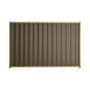 Good Neighbour® Wavelok® 1800mm High Fence Panel Sheet: Banyan Brown Post/Track: Wheat