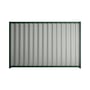 Good Neighbour® Wavelok® 1800mm High Fence Panel Sheet: Gull Grey Post/Track: Caulfield Green