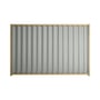Good Neighbour® Wavelok® 1800mm High Fence Panel Sheet: Gull Grey Post/Track: Wheat