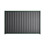 Good Neighbour® Wavelok® 1800mm High Fence Panel Sheet: Granite Post/Track: Caulfield Green