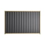 Good Neighbour® Wavelok® 1800mm High Fence Panel Sheet: Granite Post/Track: Wheat