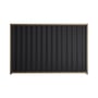 Good Neighbour® Wavelok® 1800mm High Fence Panel Sheet: Gun Metal Grey Post/Track: Beige