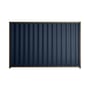 Good Neighbour® Wavelok® 1800mm High Fence Panel Sheet: Mountain Blue Post/Track: Banyan Brown