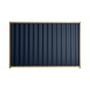 Good Neighbour® Wavelok® 1800mm High Fence Panel Sheet: Mountain Blue Post/Track: Wheat