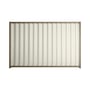 Good Neighbour® Wavelok® 1800mm High Fence Panel Sheet: Off White Post/Track: Beige