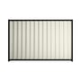 Good Neighbour® Wavelok® 1800mm High Fence Panel Sheet: Off White Post/Track: Ebony