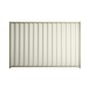 Good Neighbour® Wavelok® 1800mm High Fence Panel Sheet: Off White Post/Track: Moss Vale Sand