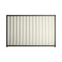 Good Neighbour® Wavelok® 1800mm High Fence Panel Sheet: Off White Post/Track: Slate Grey