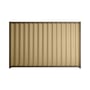 Good Neighbour® Wavelok® 1800mm High Fence Panel Sheet: Wheat Post/Track: Banyan Brown