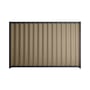 Good Neighbour® Wavelok® 2100mm High Fence Panel Sheet: Beige Post/Track: Dark Stone