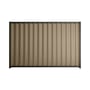 Good Neighbour® Wavelok® 2100mm High Fence Panel Sheet: Beige Post/Track: Slate Grey