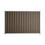 Good Neighbour® Wavelok® 2100mm High Fence Panel Sheet: Banyan Brown Post/Track: Gull Grey