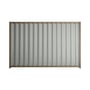 Good Neighbour® Wavelok® 2100mm High Fence Panel Sheet: Gull Grey Post/Track: Beige